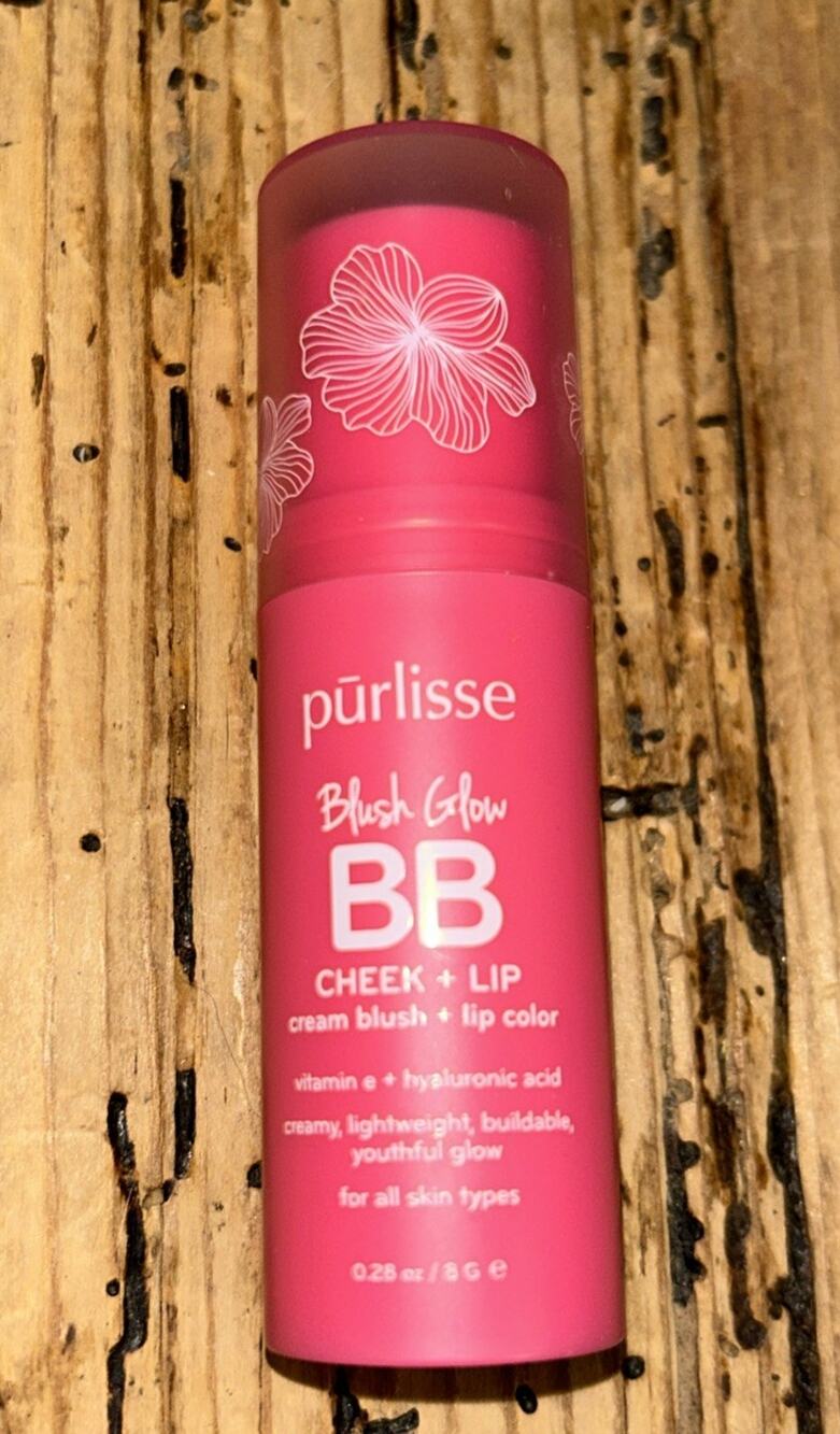 Pūrlisse Blush Glow BB Cheek + Lip Cream Pink Crush NEW 0.28 Oz NEW